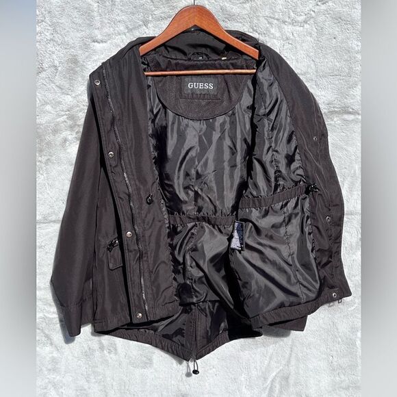 EUC Guess lightweight spring coat color worn off snaps as shown in pics Size L - Picture 10 of 11